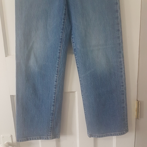 Levi's Premium Ribcage Straight Leg Button Fly Ankle Denim Light Wash Sz 27 x 27 - Picture 7 of 13